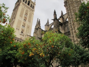 Katedrála v Seville. Vnitřek je opravdu obrovský.