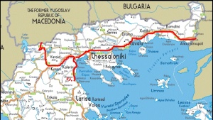 Mapa Řecka. Staženo z ezilon.com.